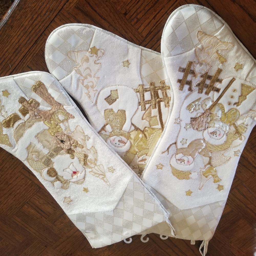 Christmas Stockings, vintage, Prima Creations, Inc.   Very Nice, New